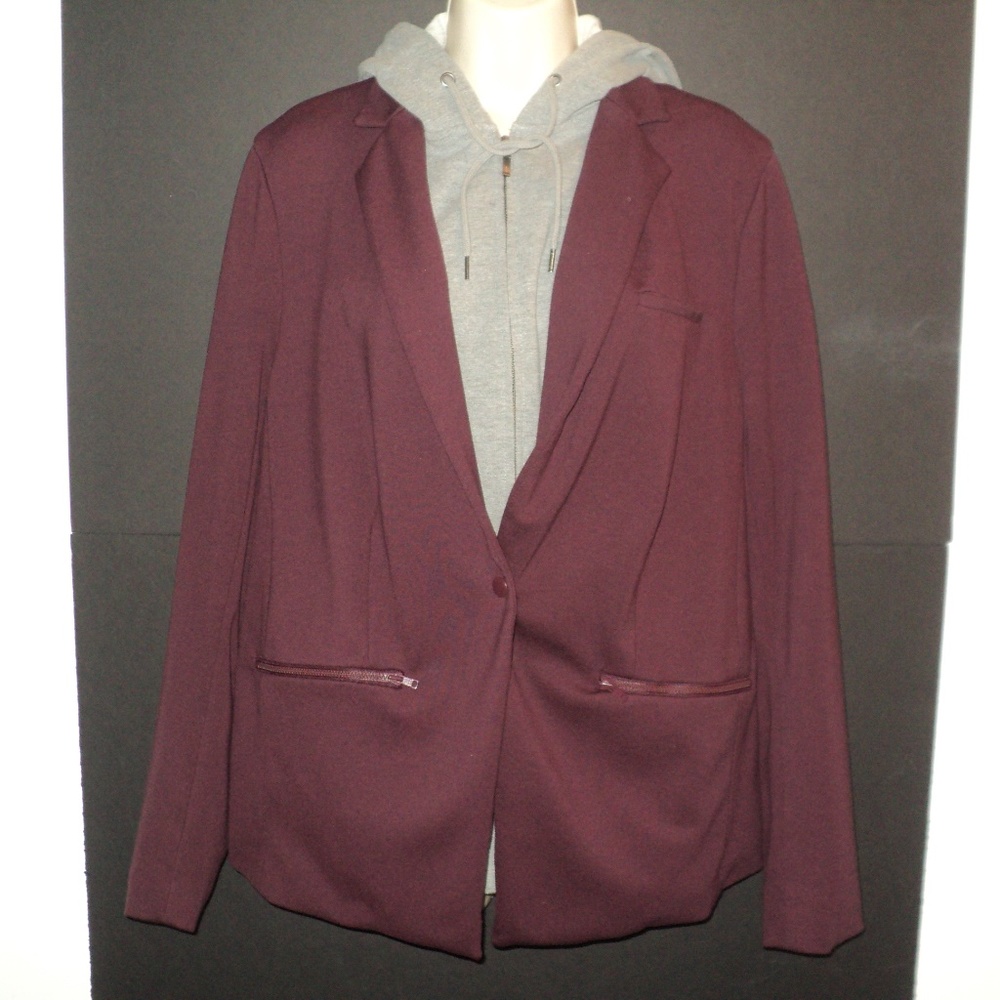 Torrid Plus 1X Layered Look Hoodie Jacket